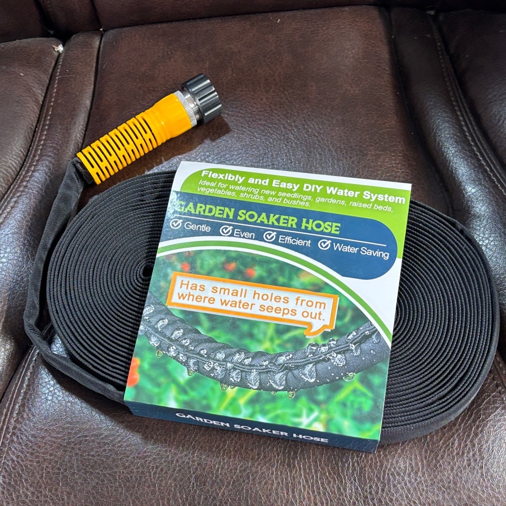 Kip orange soaker Garden flat soaker hose flexible easy DIY water system 50ft